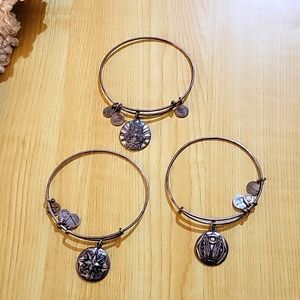 Alex & Ani bracelets in brushed silver from the 2016 line